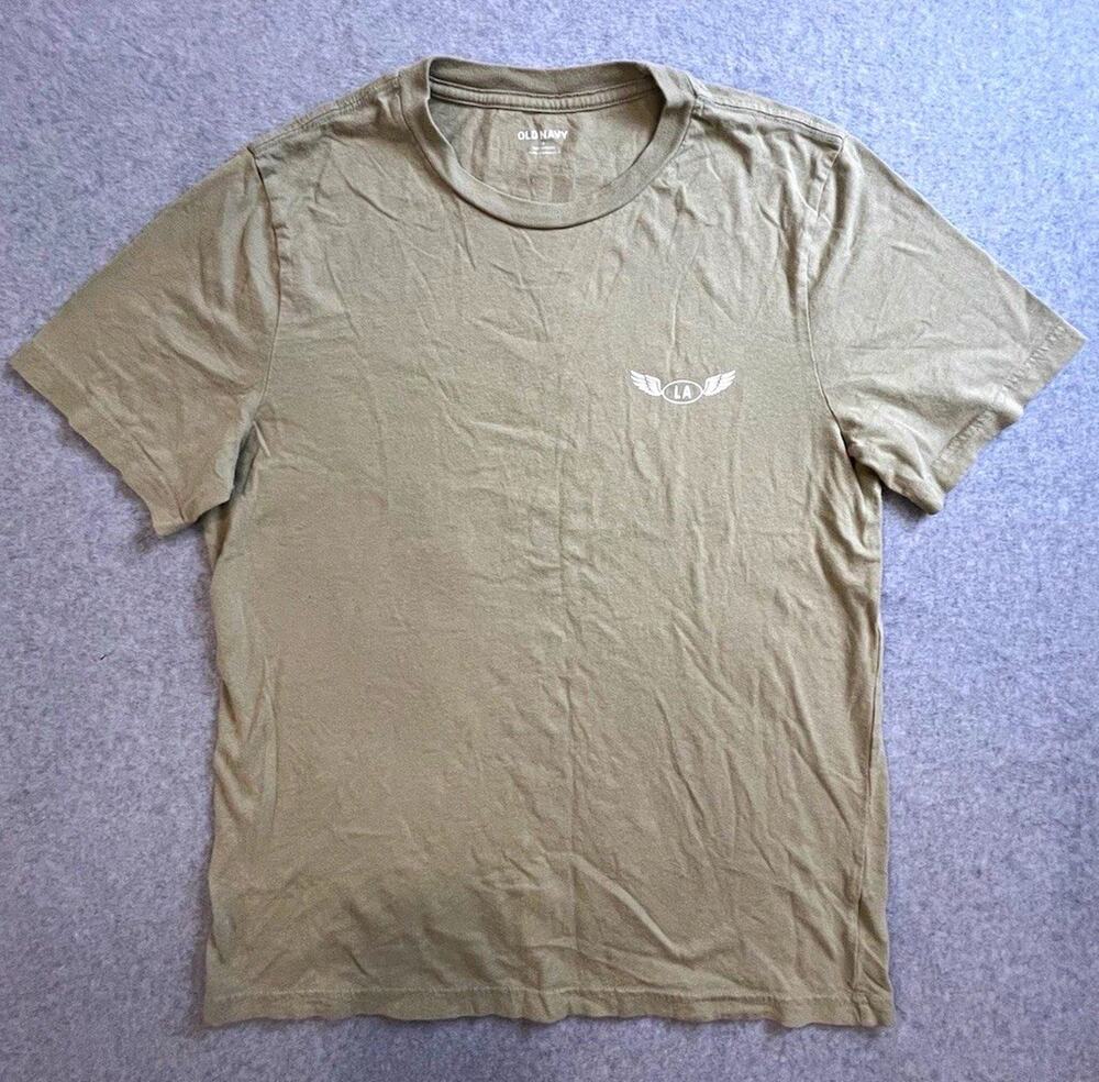 Old Navy Soft-Washed Men’s T-Shirt Green Sz S Short Sleeve Crew Venice Beach